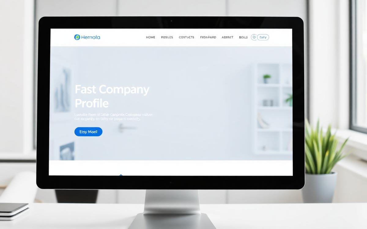 Company Profile Website preview